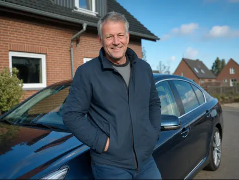 Verkäufer aus Ochtendung mit dem verkauften Fahrzeug